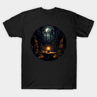 Dark academia library T-Shirt